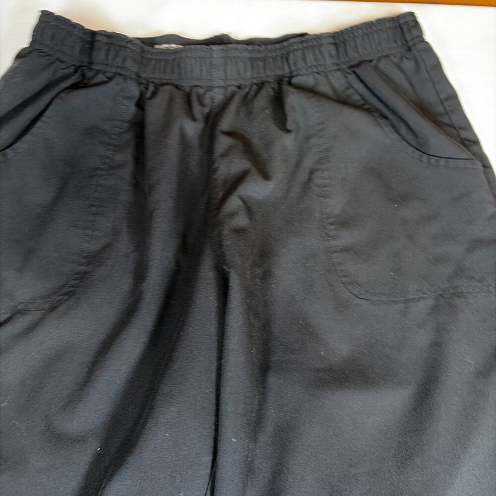 Dickies Xtreme Stretch Pull On Cargo Scrubs Bottoms Women's L Black - Picture 5 of 9